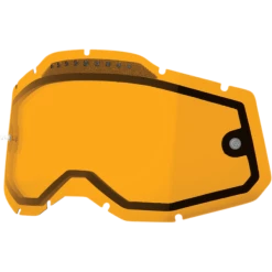 100% Racecraft 2/Accuri 2/Strata 2 Replacement Goggle Lenses -HJC 100 racecraft 2 accuri 2 strata2 replacement goggle lenses persimmon