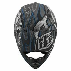 TROY LEE DESIGNS SE4 COMPOSITE HELMET W/MIPS EYEBALL BLACK / SILVER -HJC 20 se4 composite eyeball helmet blacksilver 8 1000x