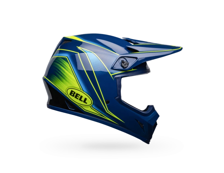 Bell MX-9 Mips Zone Gloss Navy/Retina Helmet 6 Bell MX-9 Mips Zone Gloss Navy/Retina Helmet - Image 6