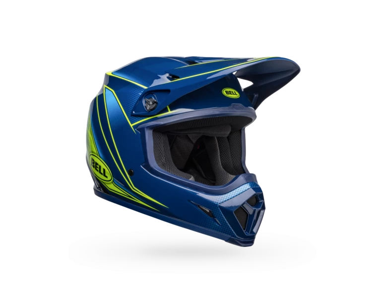 Bell MX-9 Mips Zone Gloss Navy/Retina Helmet 1 Bell MX-9 Mips Zone Gloss Navy/Retina Helmet