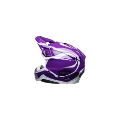 Bell Moto-10 Spherical Slayco Helmet -HJC bell moto 10 spherical slayco gloss purple white back left