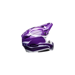Bell Moto-10 Spherical Slayco Helmet -HJC bell moto 10 spherical slayco gloss purple white back right