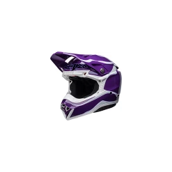 Bell Moto-10 Spherical Slayco Helmet -HJC bell moto 10 spherical slayco gloss purple white front left