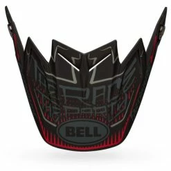 Bell Fasthouse Moto-9 Flex Visor - Black/Grey/Red