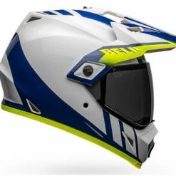 Bell MX-9 Adventure Mips Dash Helmet -HJC bell mx 9 adventure mips dash helmet white blue hi viz