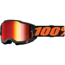 100% ACCURI 2 Mirror Lens Goggles 9 100% ACCURI 2 Mirror Lens Goggles -HJC black orange