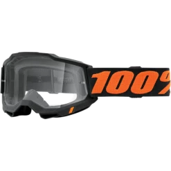 100% Accuri 2 Clear Lens Goggles 9 100% Accuri 2 Clear Lens Goggles -HJC black orange2