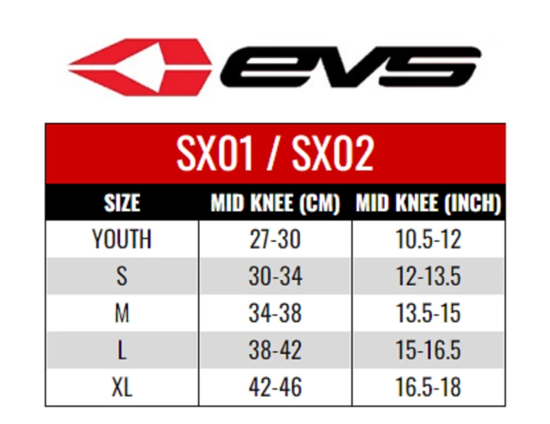 EVS Youth SX01 Single Knee Brace 4 EVS Youth SX01 Single Knee Brace - Image 4