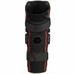 EVS SX02 Single Knee Brace -HJC evs sx02 single knee brace black red 3