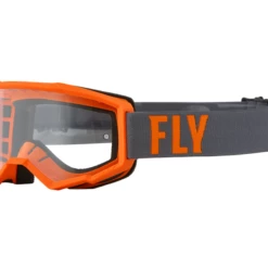 Fly Racing Focus MX Goggles -HJC fly racing focus mx goggles grey orange