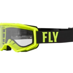 Fly Racing Focus MX Goggles -HJC fly racing focus mx goggles hi vis black