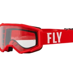 Fly Racing Focus MX Goggles -HJC fly racing focus mx goggles red white