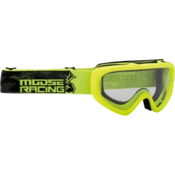 Moose Racing Youth Qualifier Agroid Goggles -HJC moose racing youth qualifier agroid goggles hi viz