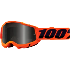 100% ACCURI 2 Dark Smoke Lens Sand Goggles -HJC orange sand goggles 1