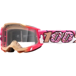 100% Accuri 2 Clear Lens Goggles 11 100% Accuri 2 Clear Lens Goggles -HJC pink 2
