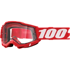 100% ACCURI 2 Enduro Dual Pane Clear Lens Goggles 9 100% ACCURI 2 Enduro Dual Pane Clear Lens Goggles -HJC red and black enduro 2