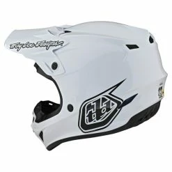 Troy Lee Designs SE4 Polyacrylite Helmet MIPS Mono White -HJC tld m21f se4pa mono wht 03 2000x