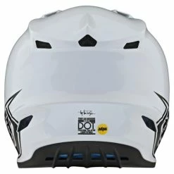 Troy Lee Designs SE4 Polyacrylite Helmet MIPS Mono White -HJC tld m21f se4pa mono wht 04 2000x