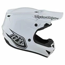 Troy Lee Designs SE4 Polyacrylite Helmet MIPS Mono White -HJC tld m21f se4pa mono wht 06 2000x
