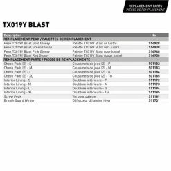 CKX TX019Y Off-Road Helmet Blast - Without Goggle -HJC v 1web 600 sip sipieces ckx tx019yblast