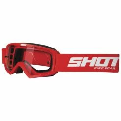 Shot Rocket Kids Goggles 9 Shot Rocket Kids Goggles -HJC youth rocket goggles matte red clear lens 244 03320